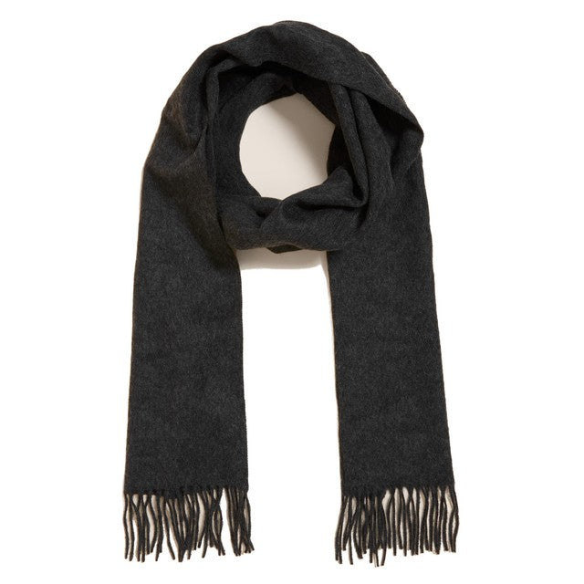 M&S mens Autograph cashmere scarf in charcoal mix, imported from the UK