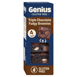M&S Genius Triple Chocolate Gluten Free Fudge Brownies 4 Pack- Buy online at McGrocer