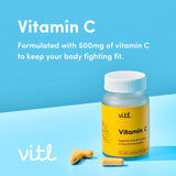 VITL Vitamin C capsules 30 capsules (British brand)