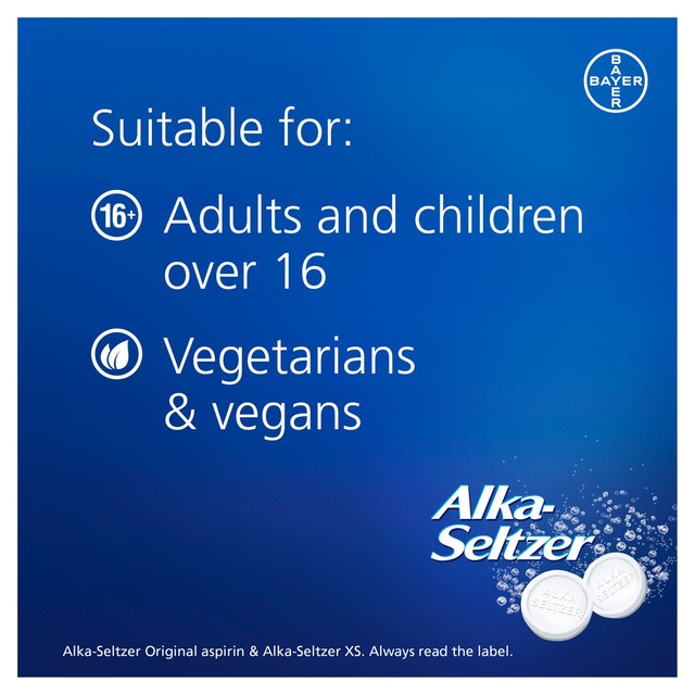 Alka Seltzer Original Effervescent Tablets 20 Pack - British product