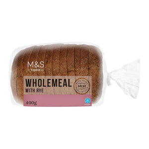 M&S Wholemeal Rye Sliced Bread Loaf 400g