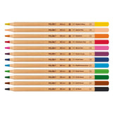 Milan 12 hexagonal colour pencils with thick lead, imported from the UK