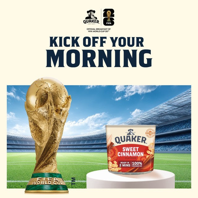 Quaker sweet cinnamon porridge pot 57g (British brand)