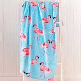 M&S Catherine Lansfield Flamingo Beach Towel 76x160cm- Buy online at McGrocer