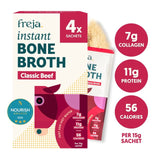 Freja Classic Beef Instant Bone Broth 4 x 15g - British product
