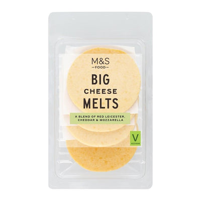 M&S M&S Grill Big Cheese Burger Melts 4 Cheese Slices 140g- Buy online at McGrocer