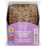 M&S sesame and linseed wholegrain flatbread 210g, imported from the UK