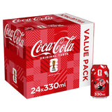 Coca-Cola Original Taste cola soft drink 24x330ml - British product