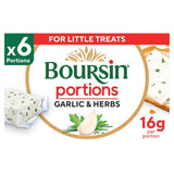 Boursin garlic and herbs soft cheese 96g - British product