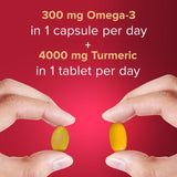 Seven Seas Omega-3 Fish Oil & Turmeric with Vitamin D 30 Day Duo Pack (British brand)