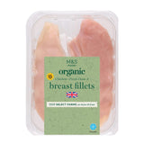 M&S organic free-range chicken breast fillets 320g, imported from the UK