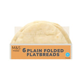 M&S M&S White Folded Flatbreads 6 x 35g- Buy online at McGrocer