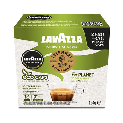 M&S Lavazza A Modo Mio Tierra Organic Compostable Coffee Capsules 16 Capsules- Buy online at McGrocer