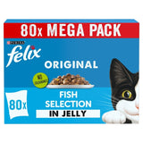 M&S Felix Original Fish Selection in Jelly Wet Cat Food 80 x 85g- Buy online at McGrocer