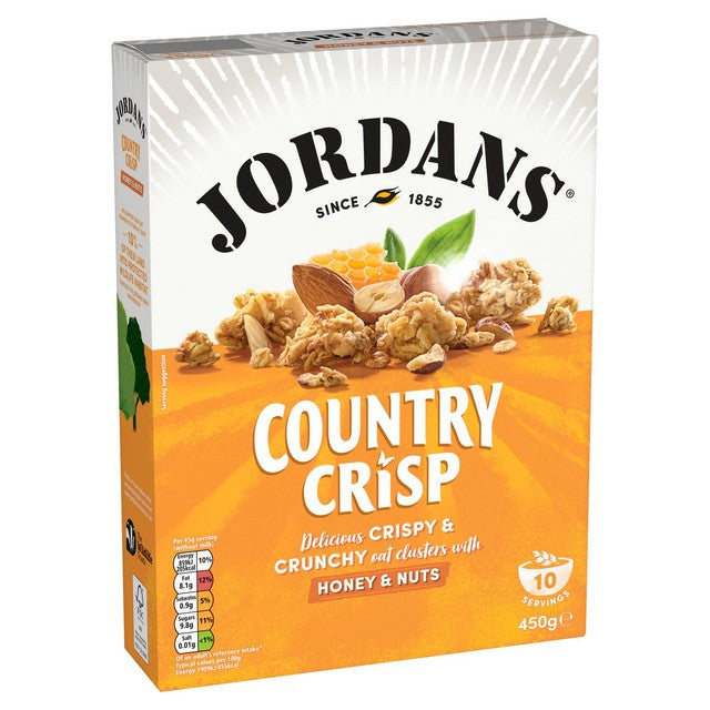 Jordans Country Crisp honey nut cereal 450g, UK version