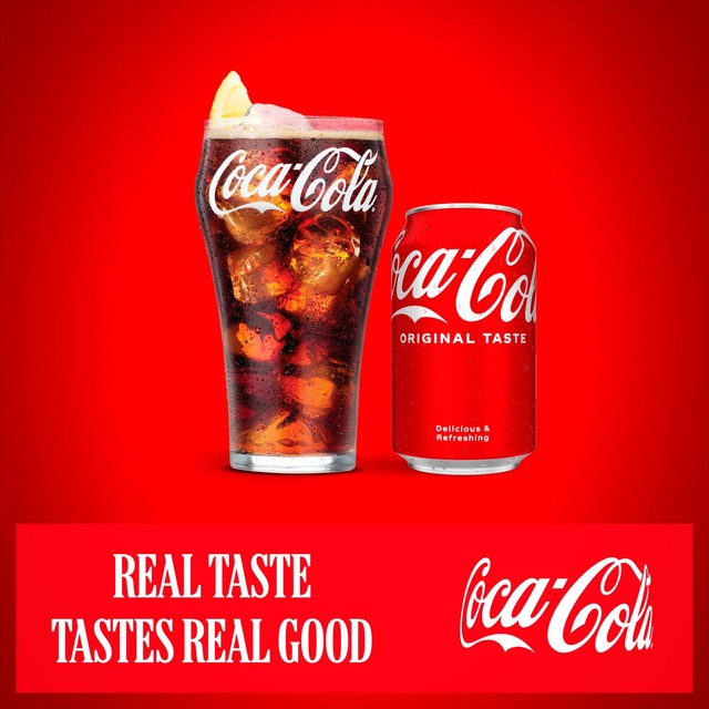 Coca-Cola Cola Cans Original Taste 8 x 330ml - British product
