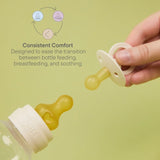 BIBS glass baby bottle medium flow 240ml - British product