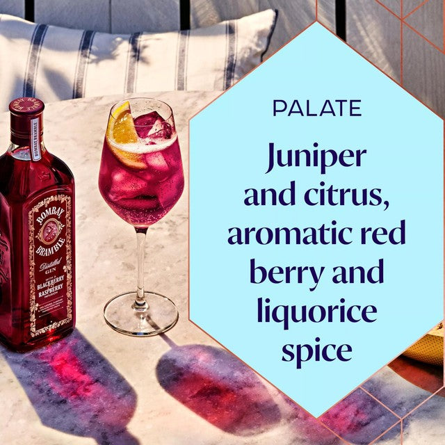 Bombay Sapphire Bramble blackberry and raspberry gin 70cl - British product