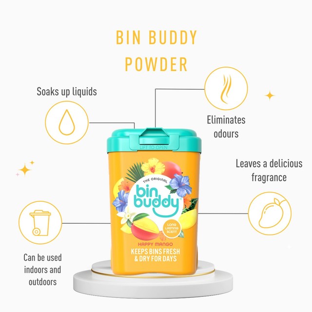 Bin Buddy Happy Mango bin deodoriser 450g - British product