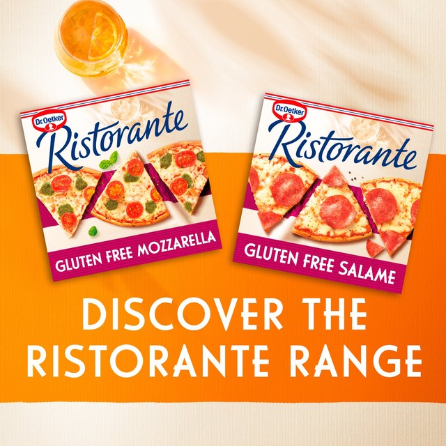 Dr Oetker Ristorante Mozzarella gluten free frozen pizza (British brand)