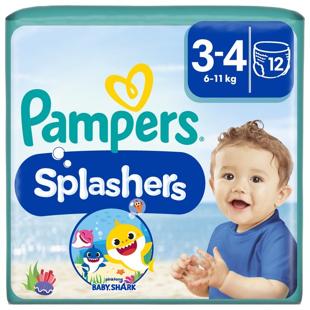 Pampers Splashers swim nappies Size 3-4 (6-11kg), imported from the UK