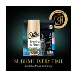 Sheba wet cat food pouches fish in gravy 15x50g (British brand)
