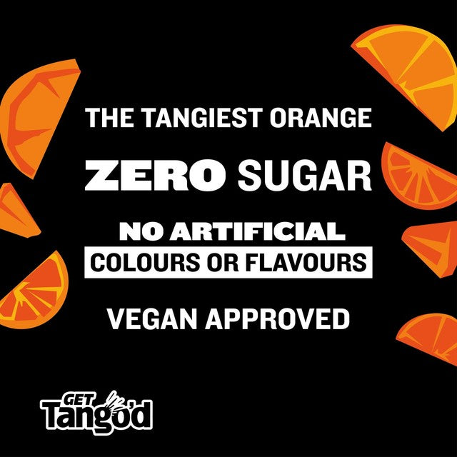 Tango orange sugar free fizzy drink 8 x 330ml (British brand)