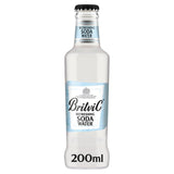 Britvic Sparkling Soda Water 24 x 200ml recyclable glass bottles - British product