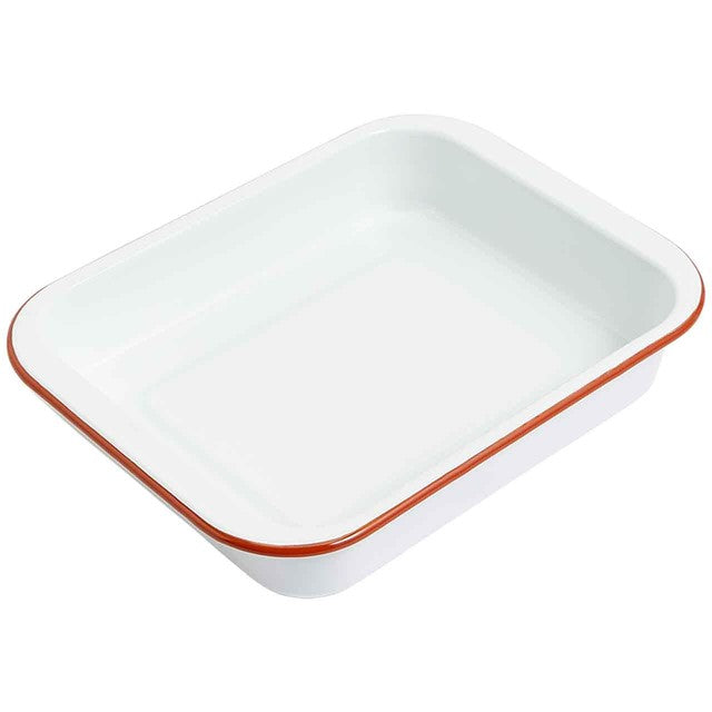 M&S enamel small white roaster 29cm, imported from the UK