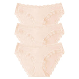 M&S Stripe & Stare The Original Knicker Three Pack Sand Knickers Size L- Buy online at McGrocer