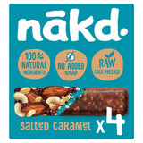 M&S Nakd Salted Caramel Fruit & Nut Bars Multipack Snack Bars 4 x 35g- Buy online at McGrocer