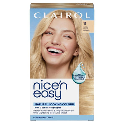 M&S Clairol Nice'n Easy Permanent Hair Dye 11 Ultra Light Blonde- Buy online at McGrocer