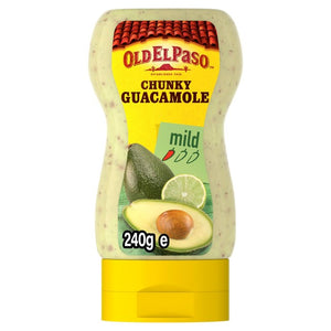 Old El Paso Squeezy Chunky Guacamole Mexican Dip 240g