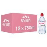 M&S Evian Still Natural Mineral Water Sports Cap Multipack 12 x 750ml- Buy online at McGrocer