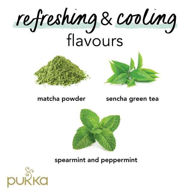 Pukka Herbs Mint Matcha Green tea bags 20 per pack, imported from the UK