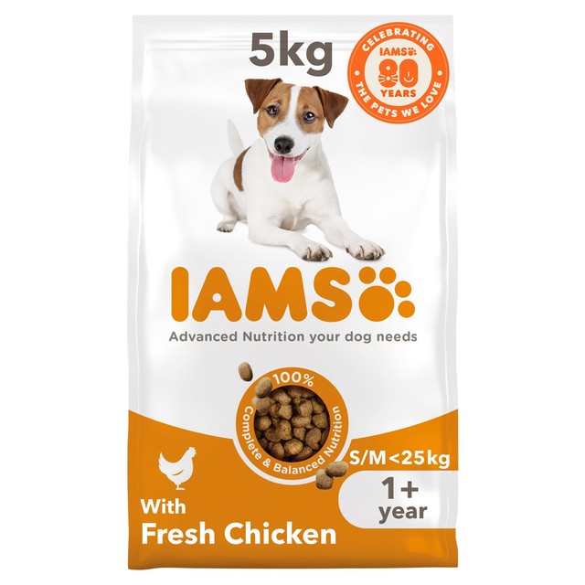 IAMS Advanced Nutrition dog food for small and medium breeds, UK version