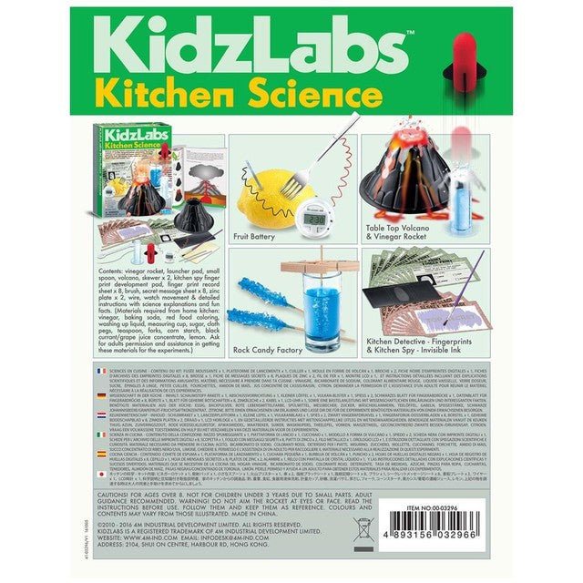 Kidz Labs Kitchen Science Kit 8 Years+, imported from the UK