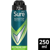 M&S Sure Men 72hr Nonstop Protection Extreme Dry Anti-Perspirant Deodorant Spray 250ml- Buy online at McGrocer