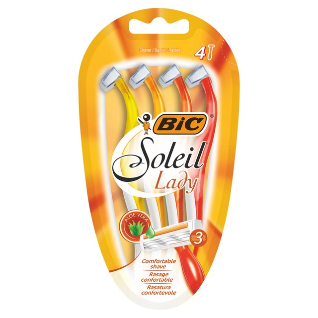 BIC Soleil Lady women's disposable razors with Aloe Vera 4 pack - British product