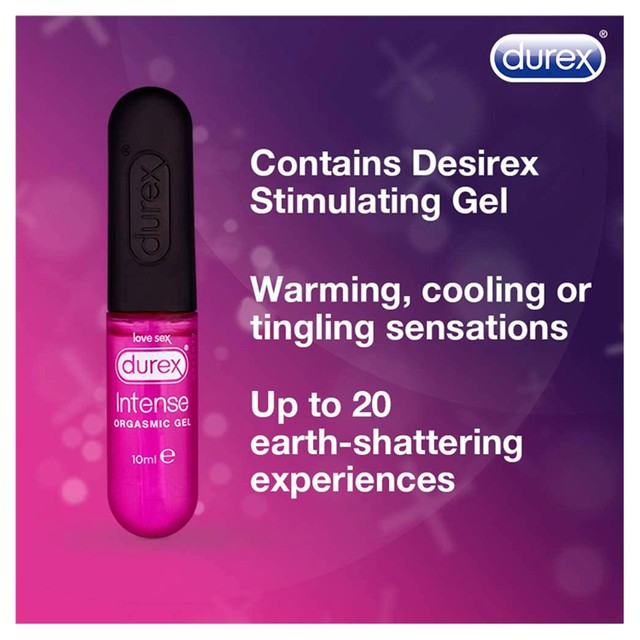 Durex Intense Stimulating Gel Lubricant Water Based 10ml - British product