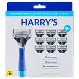 M&S Harry's Razor and 10 Blades Indigo Set- Buy online at McGrocer