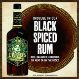 Lamb's Black Spiced Rum 70cl, UK version