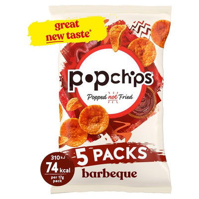 M&S Popchips Barbeque Popped Potato Snacks 5 Pack- Buy online at McGrocer