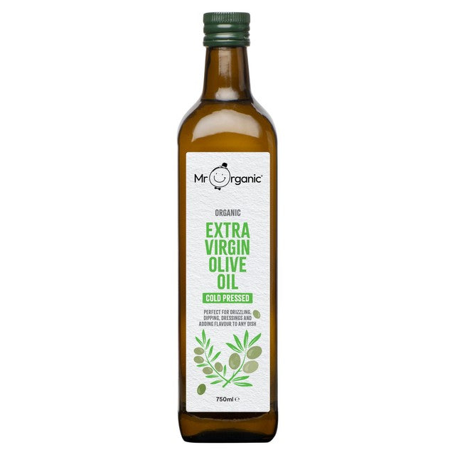 Mr Organic extra virgin olive oil 750ml, imported from the UK