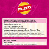 Walkers Prawn Cocktail Potato Crisps 6 Pack (British brand)