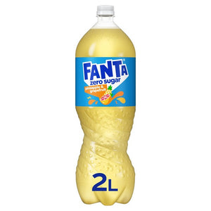 Fanta Pineapple & Grapefruit Zero Sugar Sparkling Soft Drink 2L
