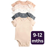 M&S Schlafanzug, einfarbig, 9-12 Monate, 5er-Pack, neutral