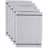 M&S M&S Checked Terry Tea Towels Dark Grey 50 cm x 70 cm- Buy online at McGrocer