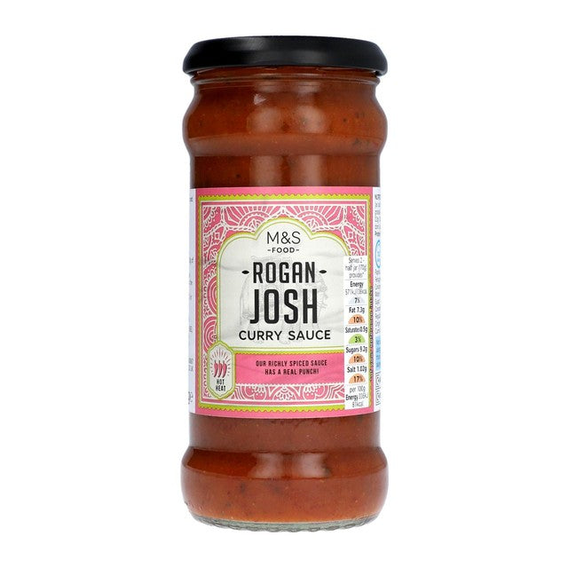M&S Rogan Josh spicy curry sauce, imported from the UK