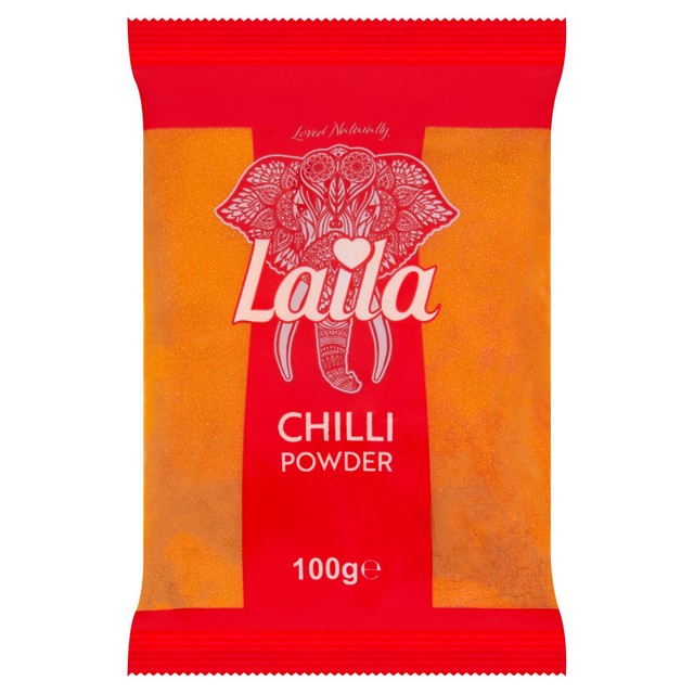 Laila hot red teja chilli powder 100g, UK version